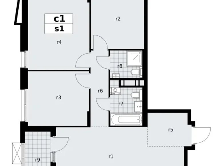 Квартира 3 комнаты 78 м² поселение Сосенское, Россия