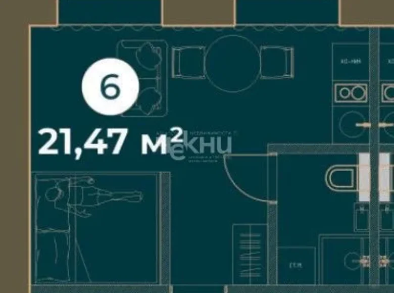 Квартира 21 м² Нижний Новгород, Россия