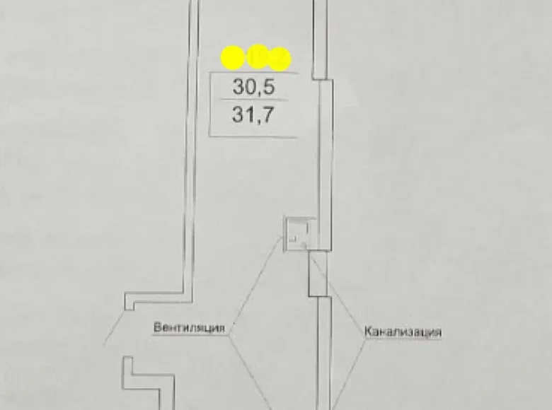 Квартира 1 комната 32 м² Одесса, Украина