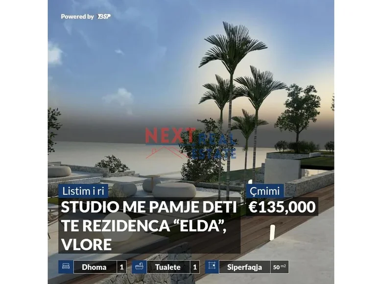 Kawalerka 2 pokoi 50 m² Radhime, Albania