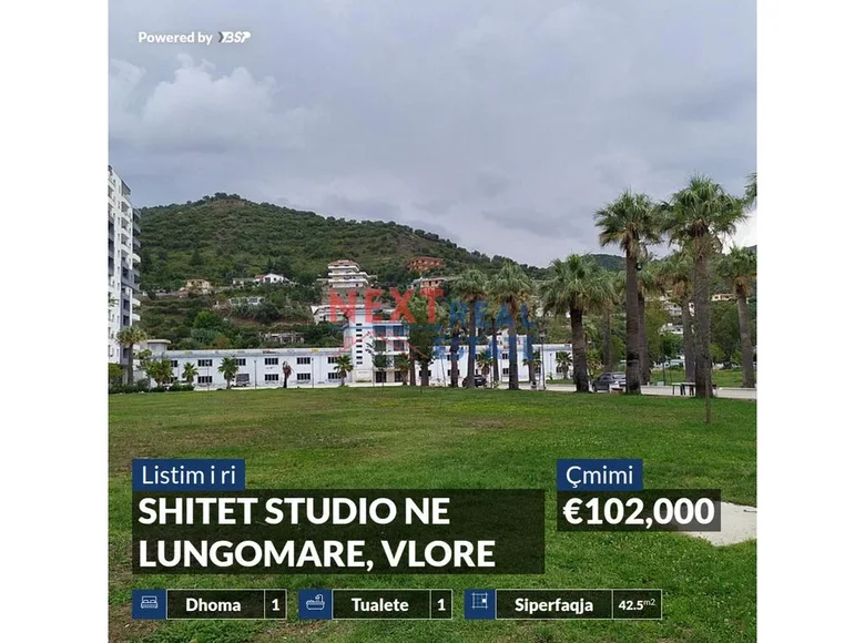 Studio apartment 1 bedroom 43 m² Bashkia Vlore, Albania