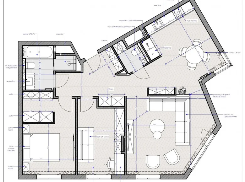 Квартира 3 комнаты 88 м² Варшава, Польша