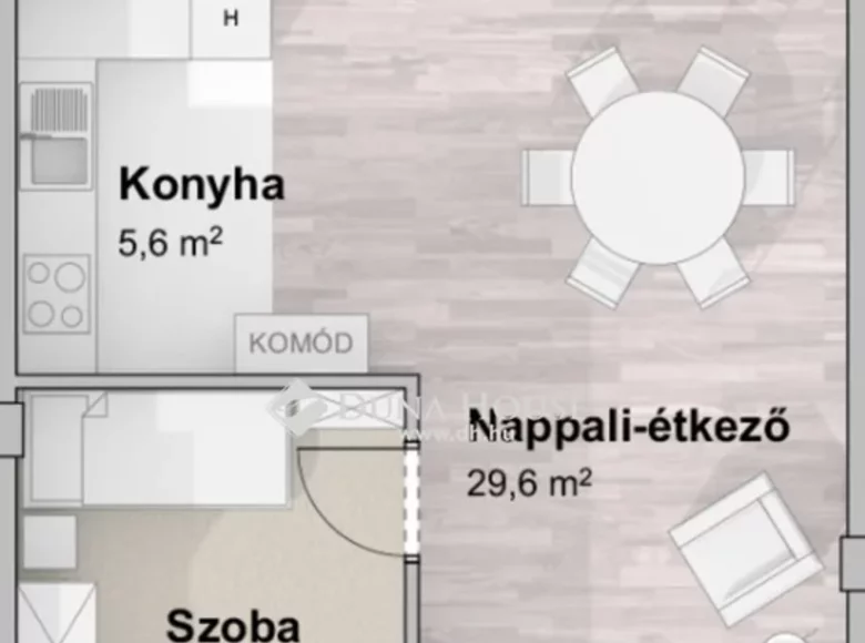 Apartamento 61 m² Szegedi jaras, Hungría