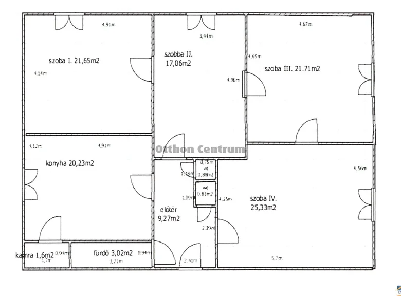 Mieszkanie 4 pokoi 118 m² Gyori jaras, Węgry