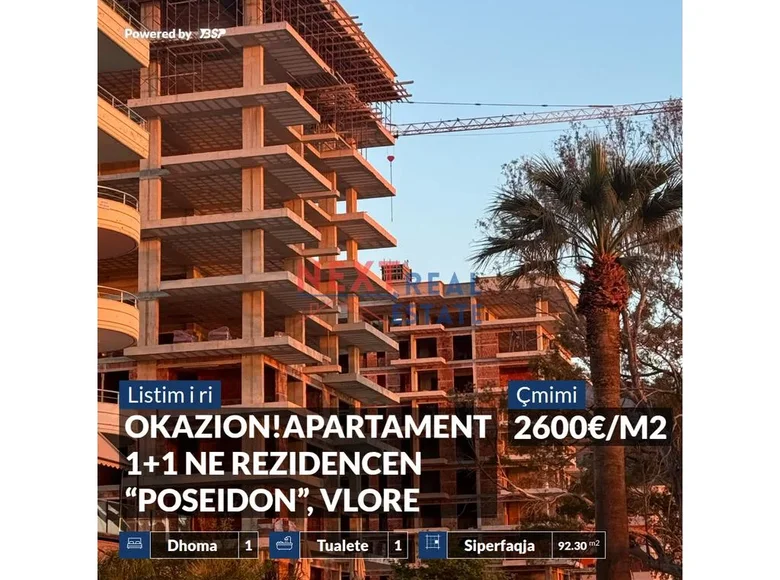 Appartement 2 chambres 92 m² District de Vlora, Albanie