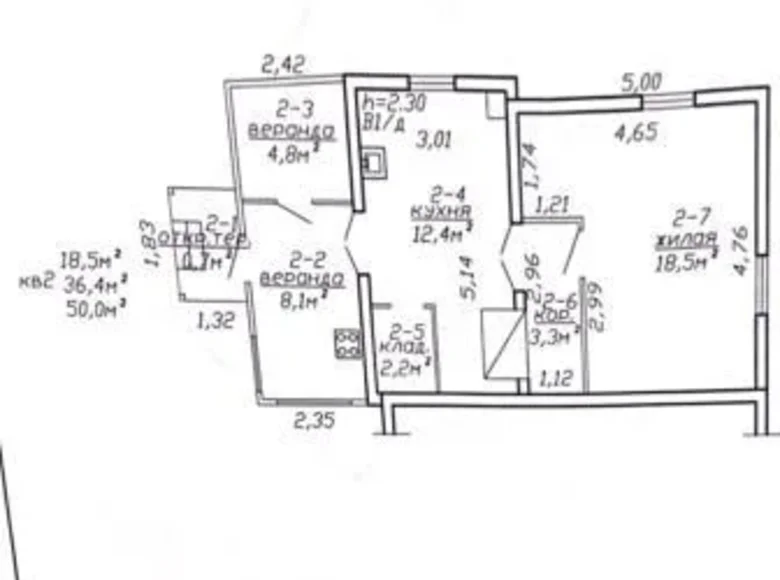 Maison 36 m² Mahiliow, Biélorussie