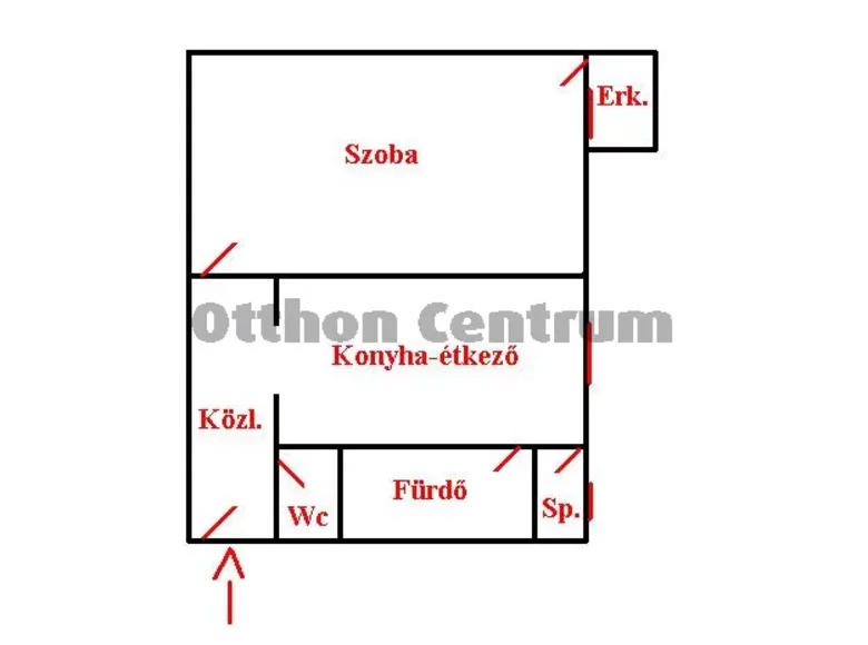 1 room apartment 37 m² Gyori jaras, Hungary