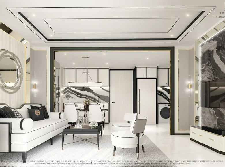 Mieszkanie 1 pokój 51 m² Pattaya City, Tajlandia