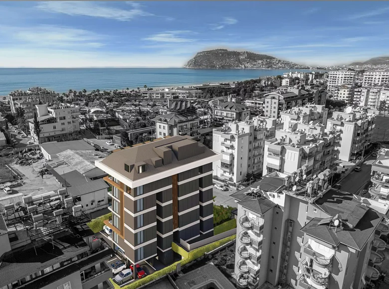 Mieszkanie 2 pokoi 58 m² Alanya, Turcja