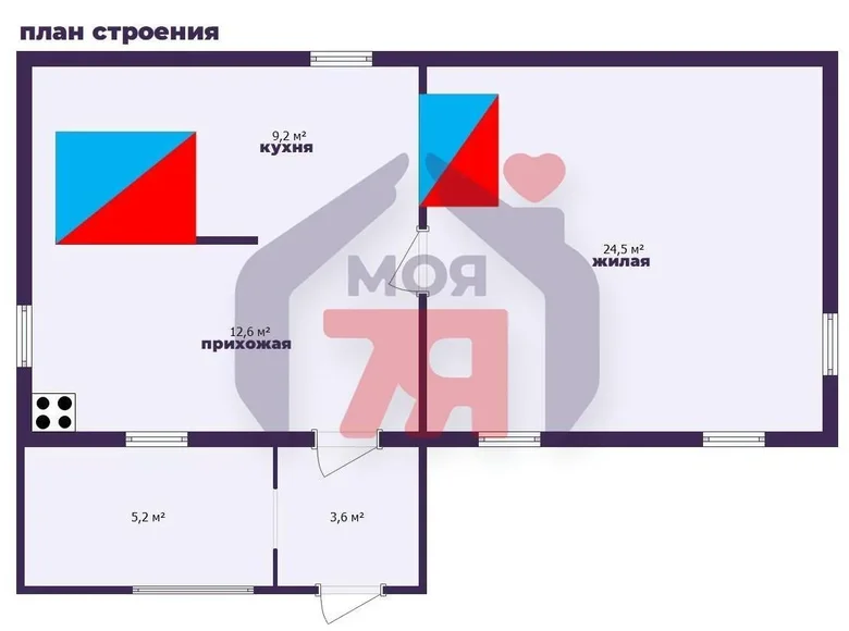Дом 54 м² Драчковский сельский Совет, Беларусь