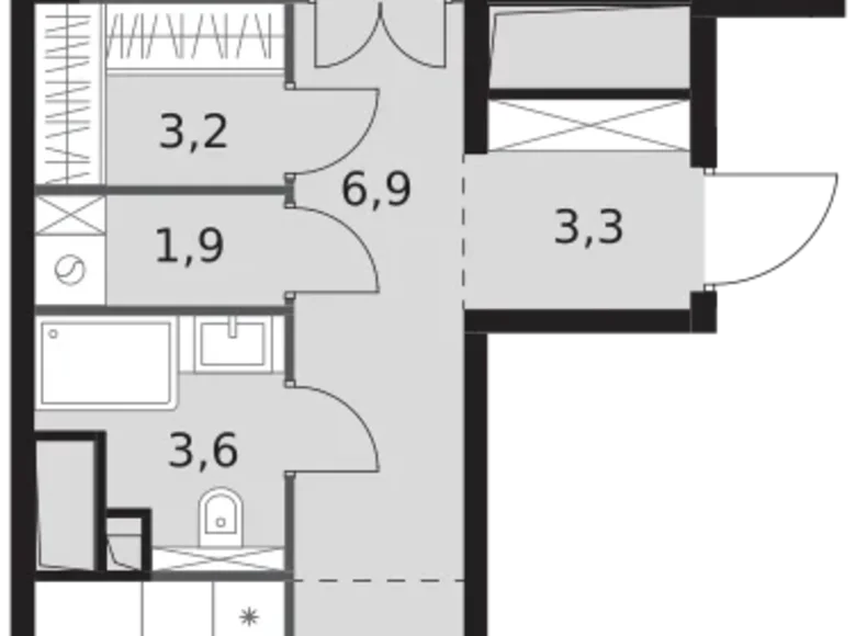 Appartement 3 chambres 82 m² North-Western Administrative Okrug, Fédération de Russie