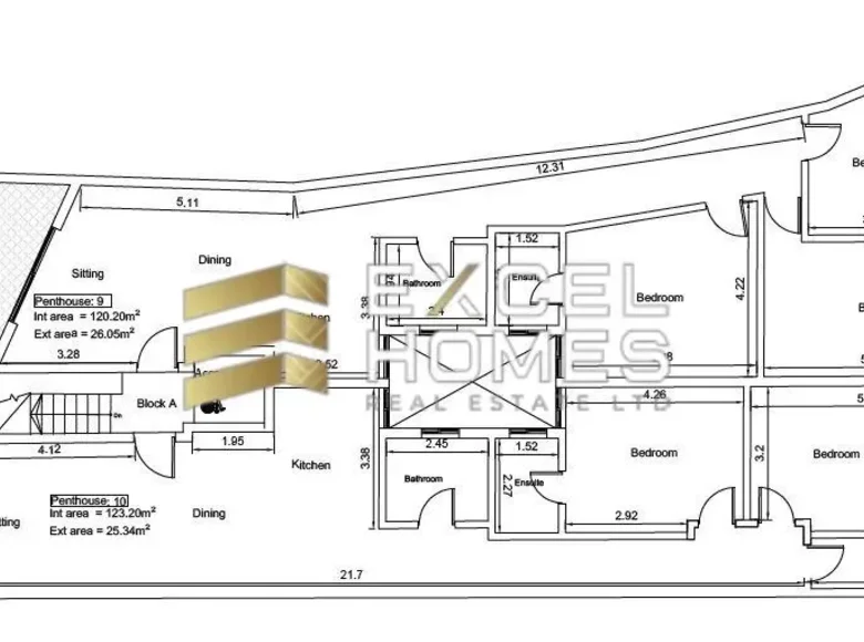 2 bedroom penthouse  Zebbug, Malta