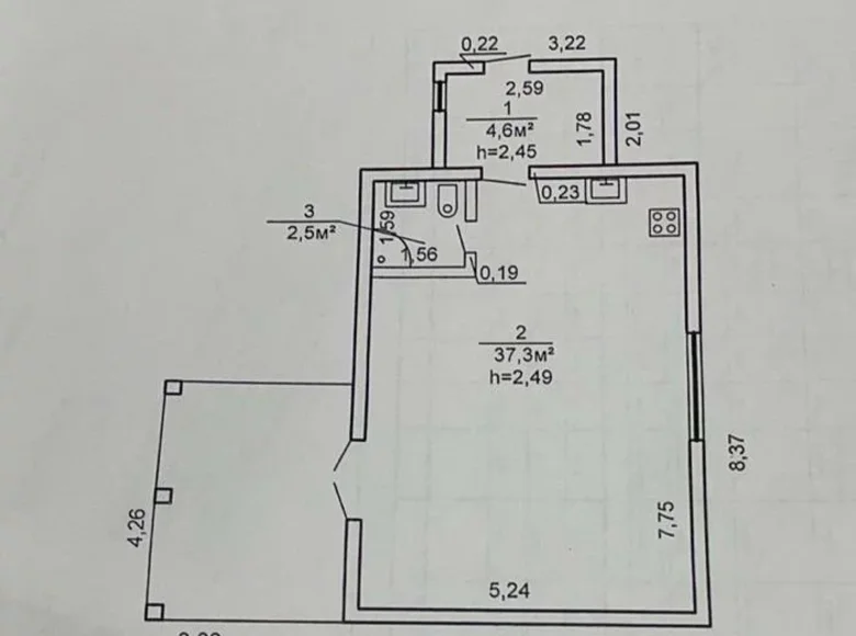 House 44 m² Vietka District, Belarus