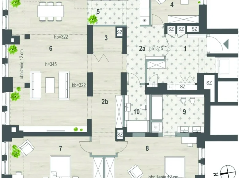 Apartamento 4 habitaciones 208 m² Poznan, Polonia