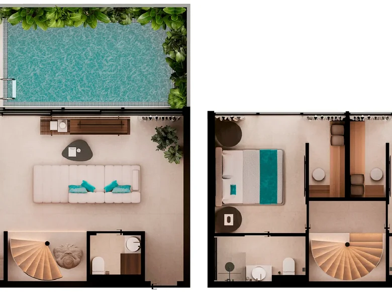 Квартира 2 комнаты 87 м² Кутух, Индонезия
