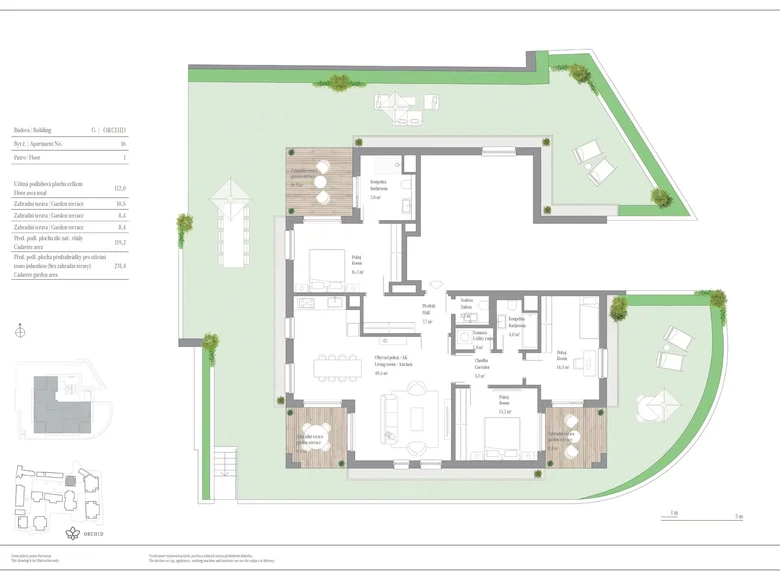 Квартира 4 комнаты 112 м² Прага, Чехия