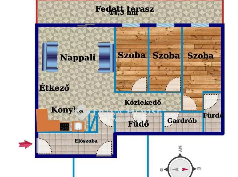 Mieszkanie 134 m² Szekesfehervari jaras, Węgry