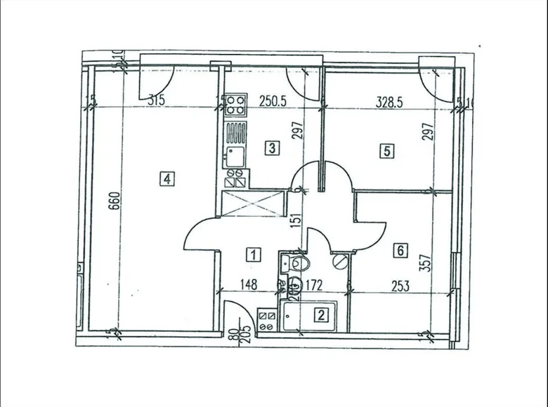 3 room apartment 58 m² Warsaw, Poland