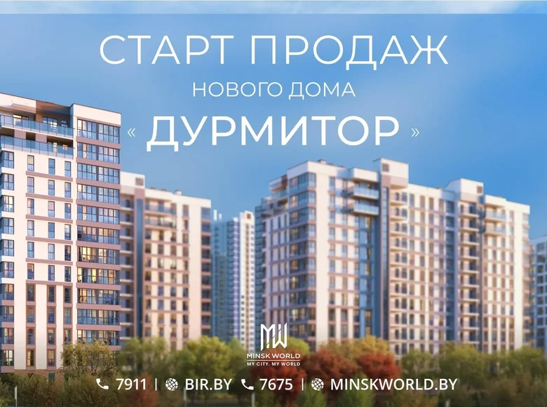 Квартира 1 комната 31 м² Минск, Беларусь