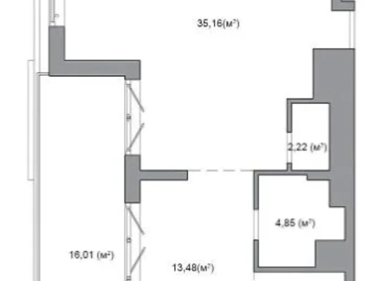 Appartement 3 chambres 76 m² Minsk, Biélorussie