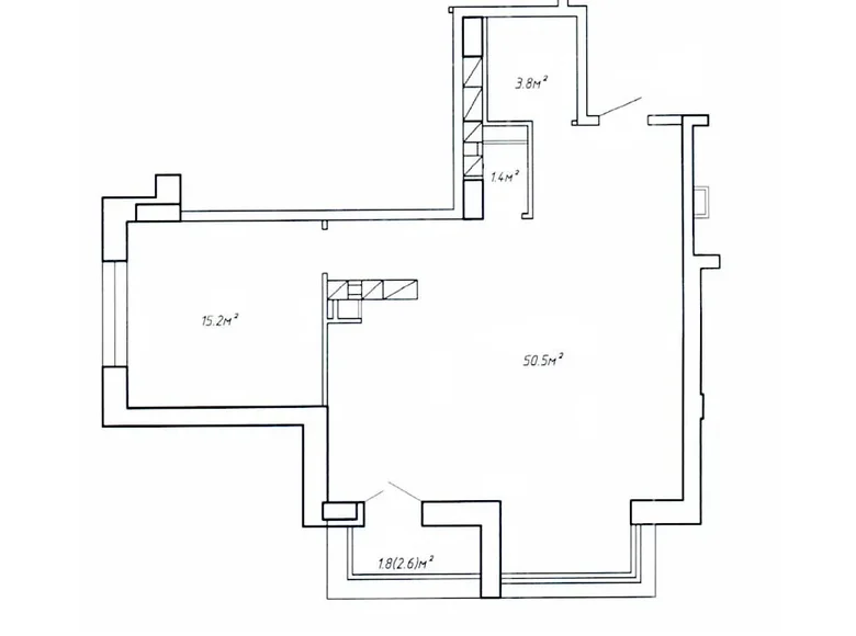 Квартира 2 комнаты 73 м² Минск, Беларусь