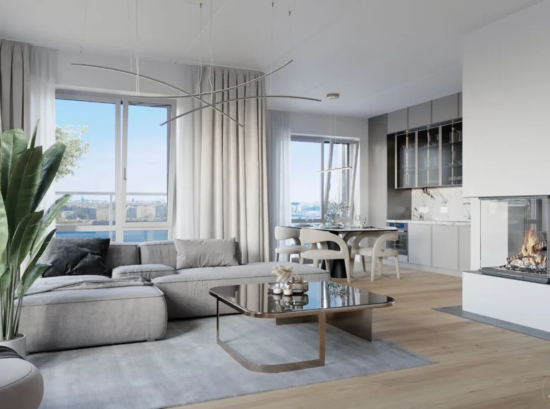 Mieszkanie 4 pokoi 106 m² Ryga, Łotwa