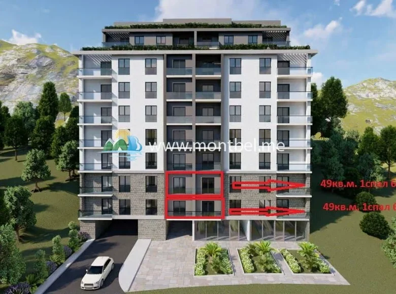 Appartement 1 chambre 49 m² Becici, Monténégro