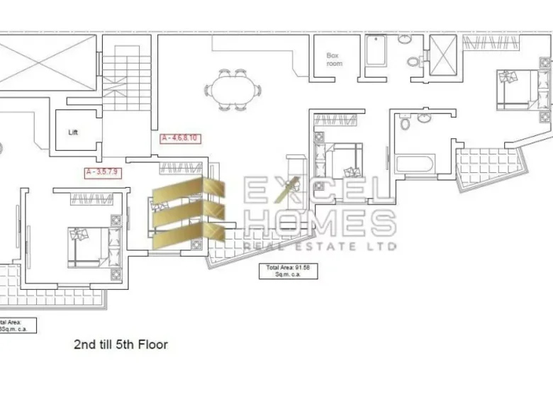 Apartamento 2 habitaciones  Pieta, Malta