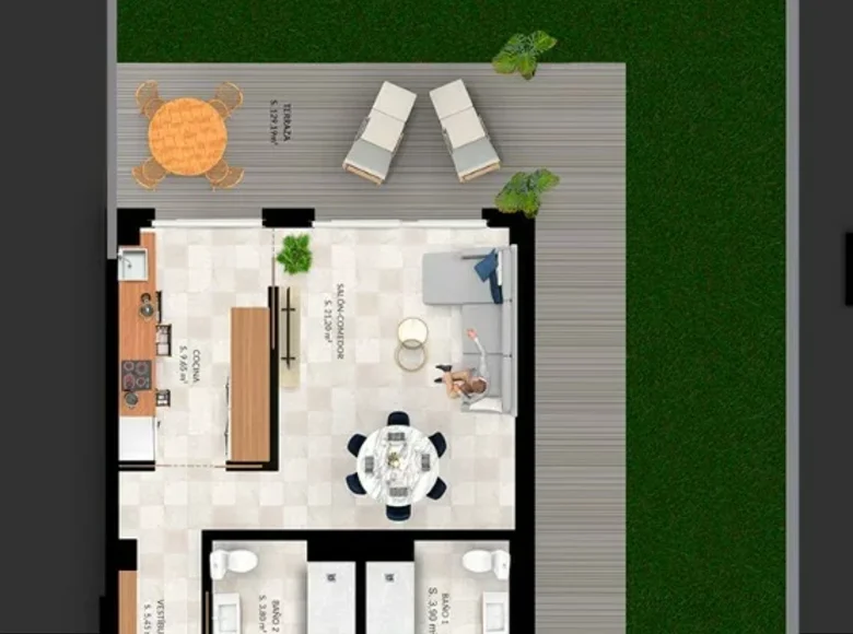 2 bedroom apartment 89 m² Finestrat, Spain