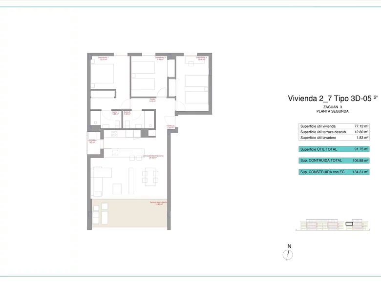 Penthouse 3 bedrooms 134 m² Xabia Javea, Spain