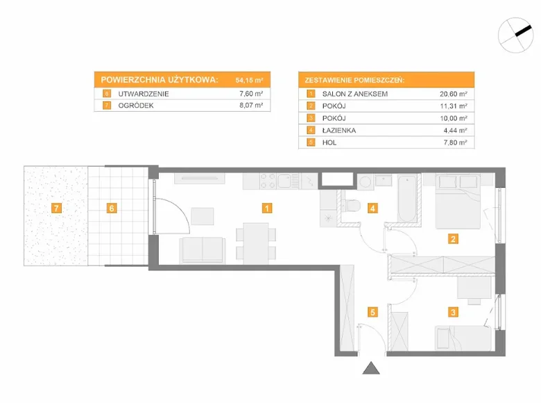 Apartamento 3 habitaciones  Varsovia, Polonia