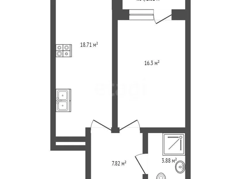 Kvartira 49 m² Toshkentda