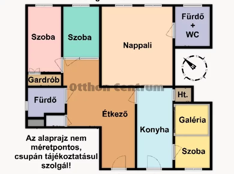 Mieszkanie 3 pokoi 49 m² Budapeszt, Węgry