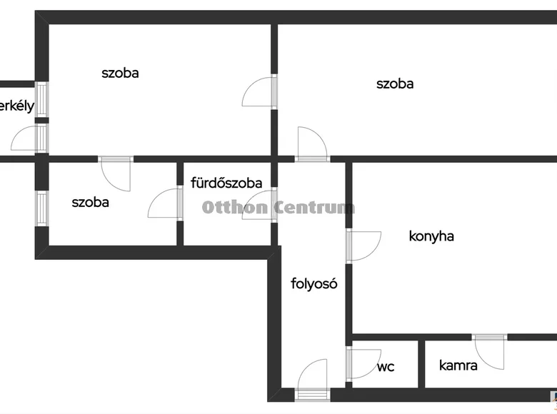 Wohnung 3 Zimmer 56 m² Szolnoki jaras, Ungarn