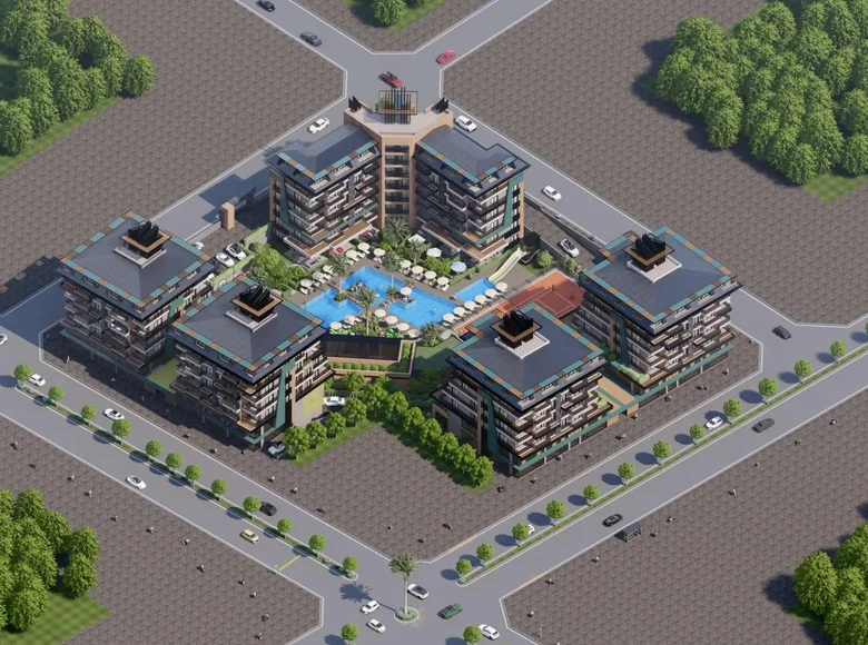 Квартира 1 спальня 58 м² Каргыджак, Турция
