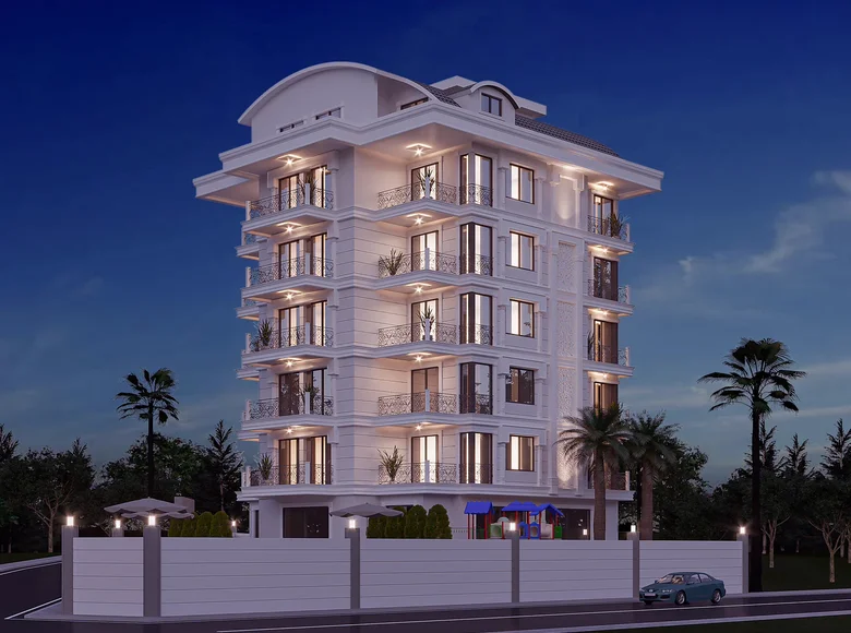 Mieszkanie 2 pokoi 52 m² Alanya, Turcja