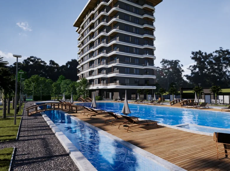 1 bedroom apartment 58 m² Avsallar, Turkey