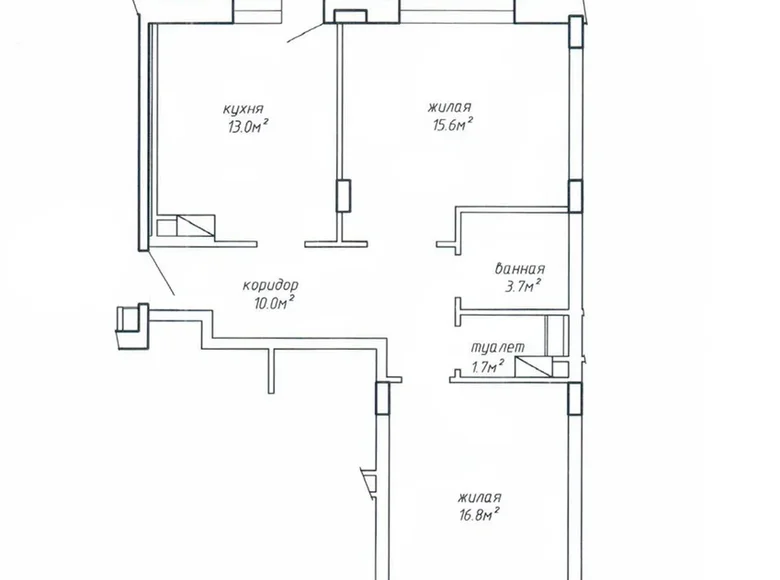 Appartement 2 chambres 64 m² Minsk, Bélarus