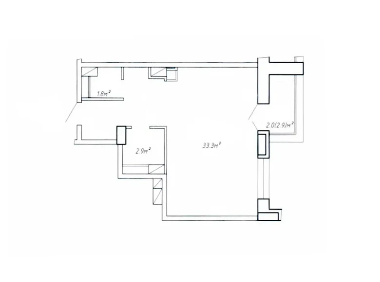 Apartamento 1 habitación 40 m² Minsk, Belarús