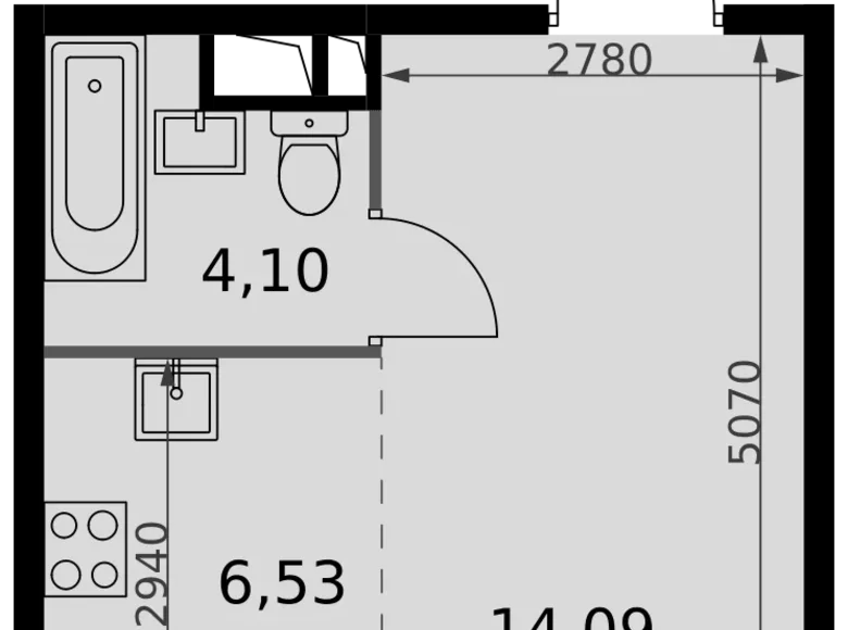 Studio 1 chambre 25 m² Moscou, Fédération de Russie