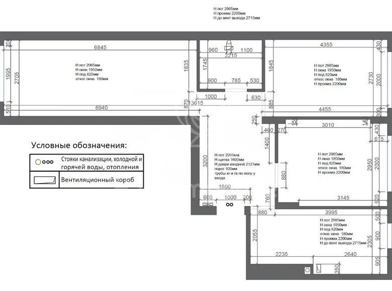 Wohnung 3 Zimmer 68 m² poselenie Sosenskoe, Russland