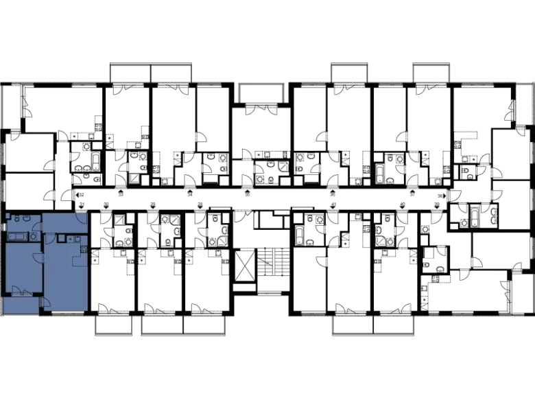 Wohnung 3 Zimmer 44 m² Bezirk Hauptstadt Prag, Tschechien