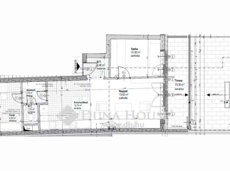 Apartment 55 m² Debreceni jaras, Hungary