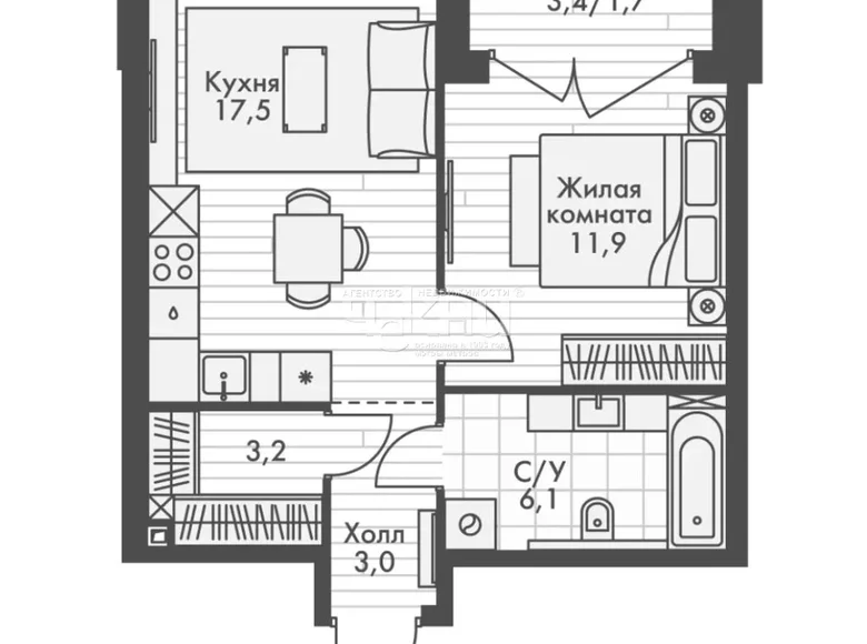 Wohnung 43 m² Nischni Nowgorod, Russland