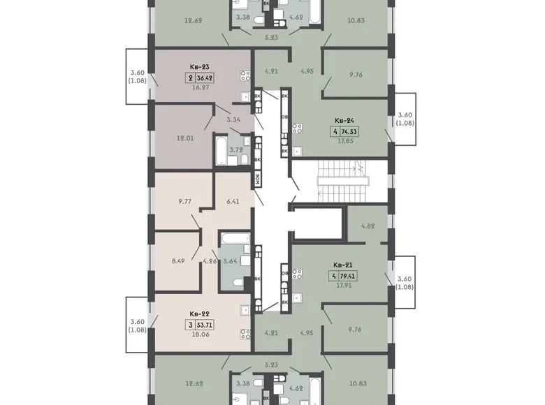 Apartamento 4 habitaciones 75 m² Kalodziscanski siel ski Saviet, Bielorrusia