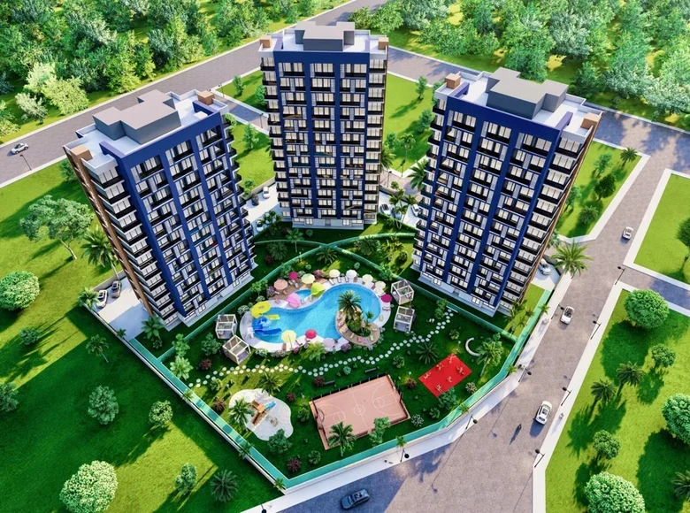 Mieszkanie 2 pokoi 56 m² Mezitli, Turcja