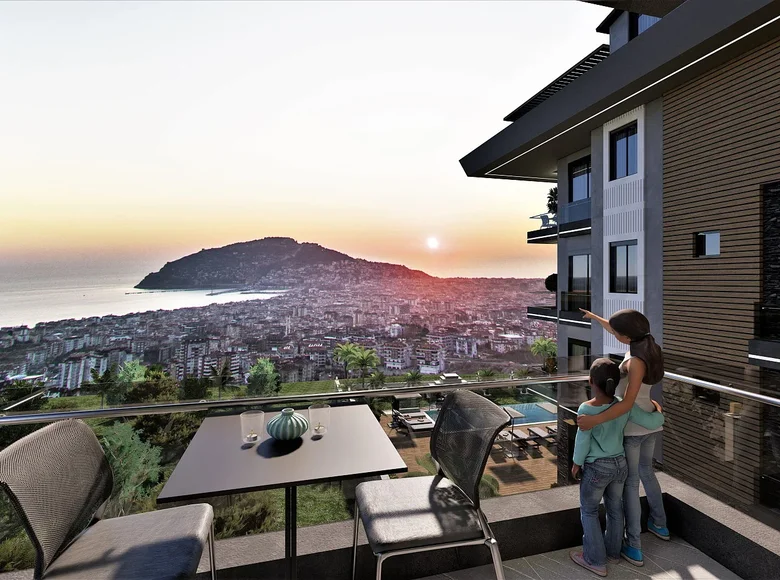 1 bedroom apartment 58 m² Alanya, Turkey