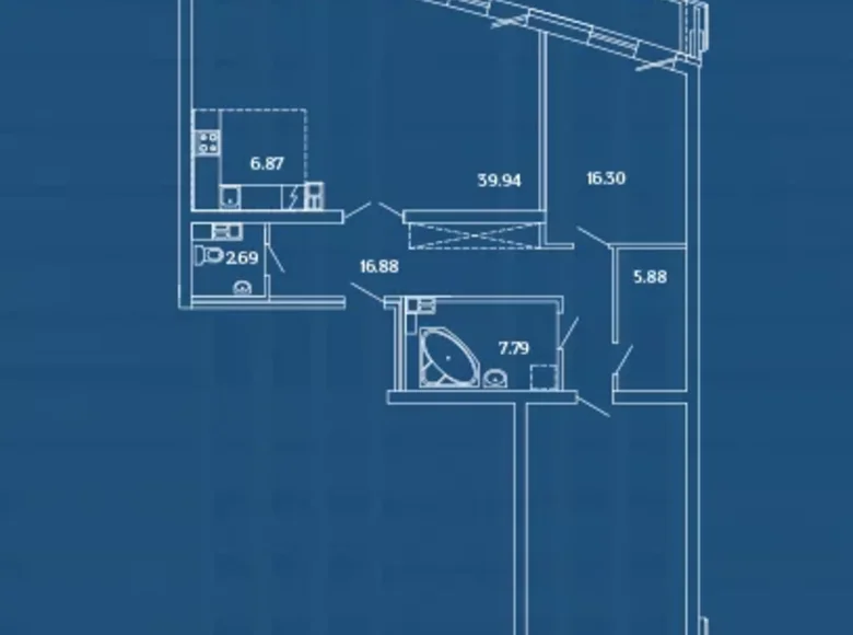 2 bedroom apartment 138 m² Minsk, Belarus