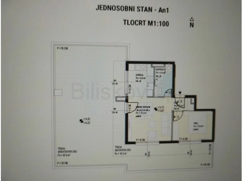 1 room apartment 64 m² Grad Split, Croatia