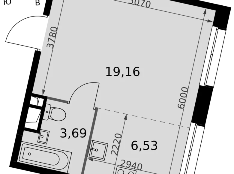 Studio 1 chambre 29 m² Moscou, Fédération de Russie